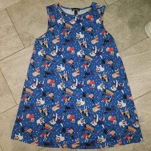"Patriotic Pups" Red, White & Blue Dress